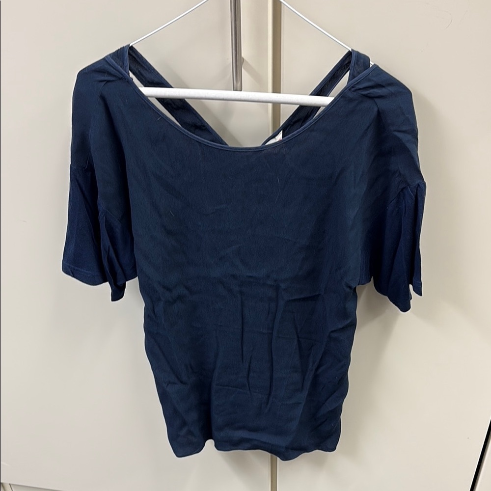 *Rebecca Taylor* Navy Blue Women's Top